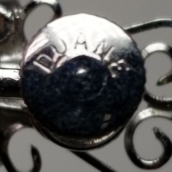 Vintage Duane Rhinestone Clip On Earrings, Screw Back, Silver Tone, Estate - Picture 4 of 6